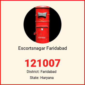 Escortsnagar Faridabad pin code, district Faridabad in Haryana