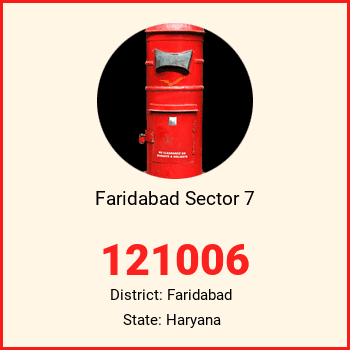Faridabad Sector 7 pin code, district Faridabad in Haryana