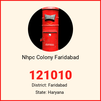 Nhpc Colony Faridabad pin code, district Faridabad in Haryana