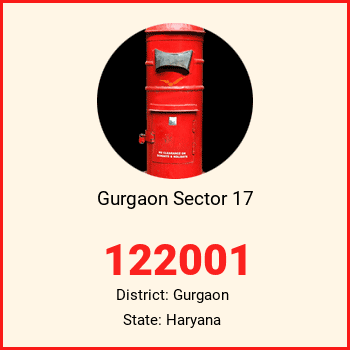 Gurgaon Sector 17 pin code, district Gurgaon in Haryana