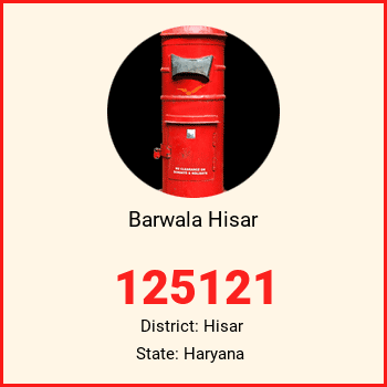 Barwala Hisar pin code, district Hisar in Haryana