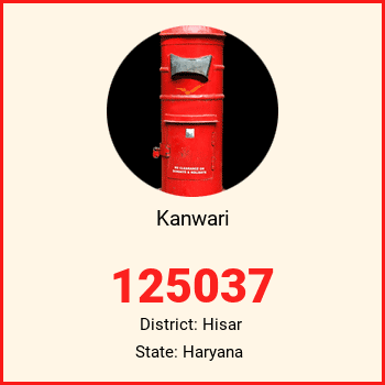 Kanwari pin code, district Hisar in Haryana