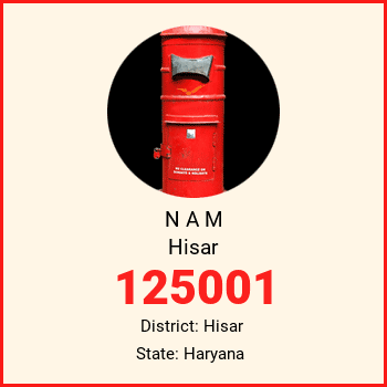 N A M Hisar pin code, district Hisar in Haryana