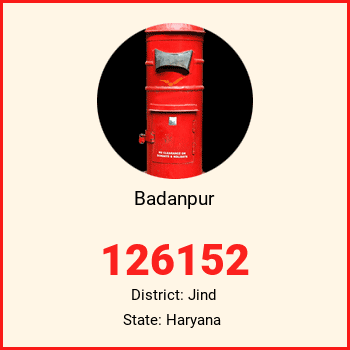 Badanpur pin code, district Jind in Haryana