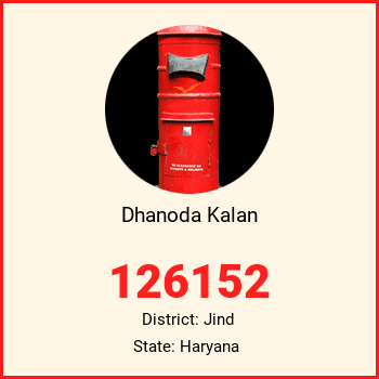 Dhanoda Kalan pin code, district Jind in Haryana