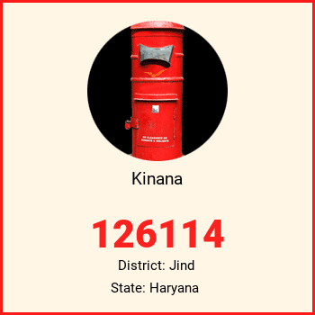Kinana pin code, district Jind in Haryana