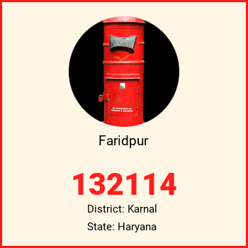 Faridpur pin code, district Karnal in Haryana