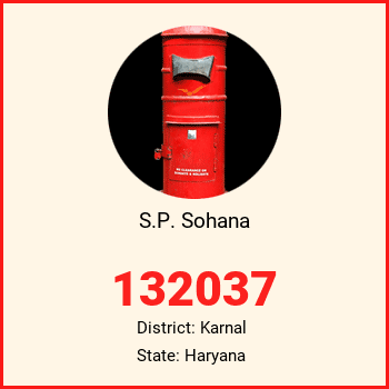 S.P. Sohana pin code, district Karnal in Haryana