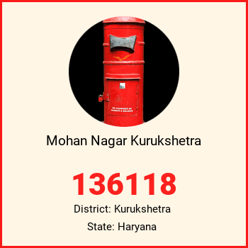 Mohan Nagar Kurukshetra pin code, district Kurukshetra in Haryana