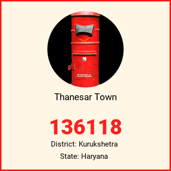 Thanesar Town pin code, district Kurukshetra in Haryana