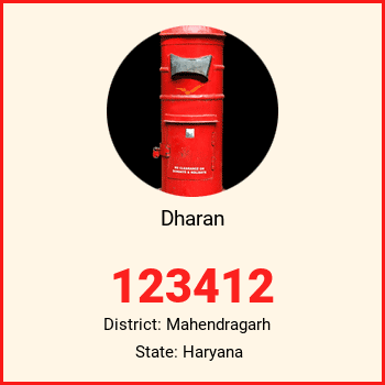 Dharan pin code, district Mahendragarh in Haryana