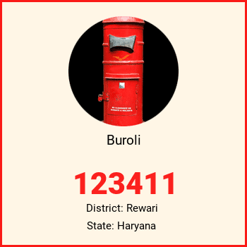 Buroli pin code, district Rewari in Haryana