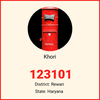 Khori pin code, district Rewari in Haryana