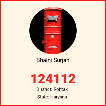 Bhaini Surjan pin code, district Rohtak in Haryana