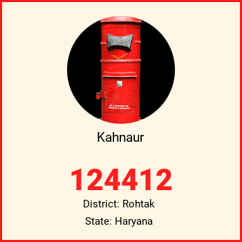 Kahnaur pin code, district Rohtak in Haryana