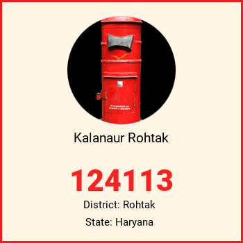 Kalanaur Rohtak pin code, district Rohtak in Haryana
