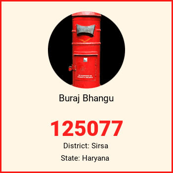 Buraj Bhangu pin code, district Sirsa in Haryana