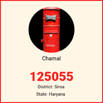 Chamal pin code, district Sirsa in Haryana
