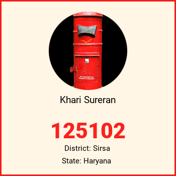 Khari Sureran pin code, district Sirsa in Haryana