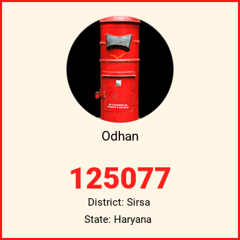 Odhan pin code, district Sirsa in Haryana