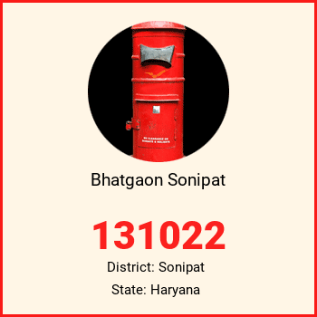 Bhatgaon Sonipat pin code, district Sonipat in Haryana