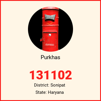Purkhas pin code, district Sonipat in Haryana