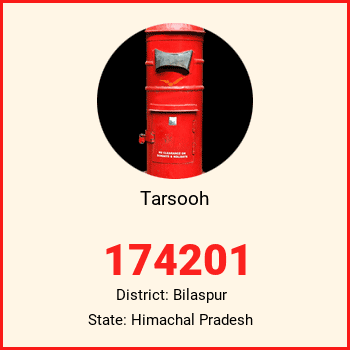 Tarsooh pin code, district Bilaspur in Himachal Pradesh