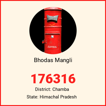 Bhodas Mangli pin code, district Chamba in Himachal Pradesh