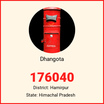 Dhangota pin code, district Hamirpur in Himachal Pradesh