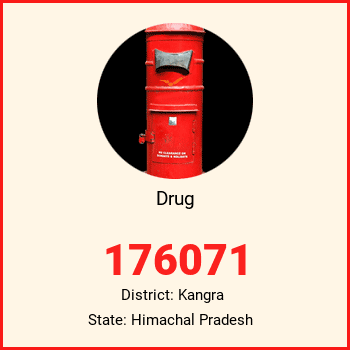 Drug pin code, district Kangra in Himachal Pradesh