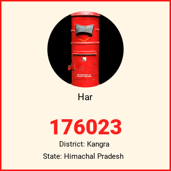 Har pin code, district Kangra in Himachal Pradesh