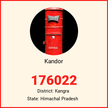 Kandor pin code, district Kangra in Himachal Pradesh