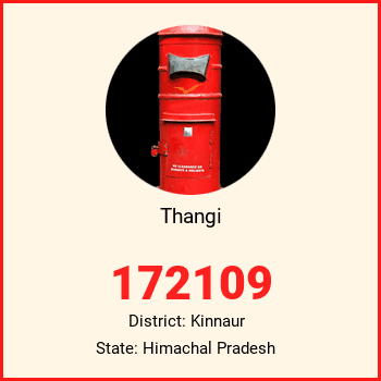 Thangi pin code, district Kinnaur in Himachal Pradesh