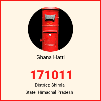 Ghana Hatti pin code, district Shimla in Himachal Pradesh