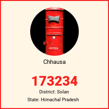 Chhausa pin code, district Solan in Himachal Pradesh