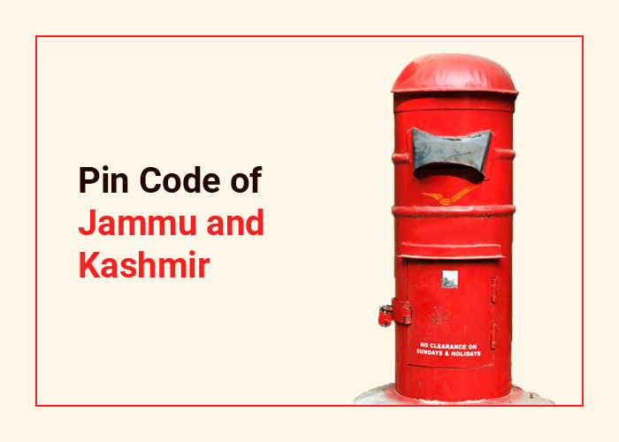 pin code of Jammu and Kashmir