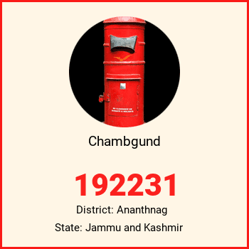 Chambgund pin code, district Ananthnag in Jammu and Kashmir