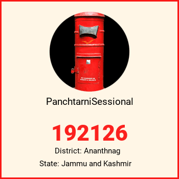 PanchtarniSessional pin code, district Ananthnag in Jammu and Kashmir