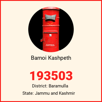 Barnoi Kashpeth pin code, district Baramulla in Jammu and Kashmir