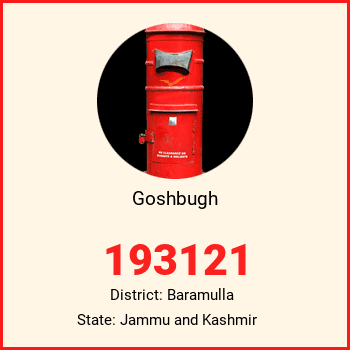 Goshbugh pin code, district Baramulla in Jammu and Kashmir