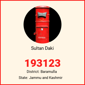 Sultan Daki pin code, district Baramulla in Jammu and Kashmir