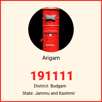 Arigam pin code, district Budgam in Jammu and Kashmir