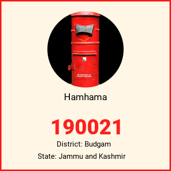 Hamhama pin code, district Budgam in Jammu and Kashmir