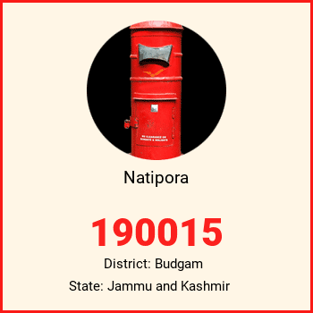 Natipora pin code, district Budgam in Jammu and Kashmir