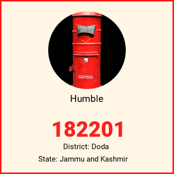 Humble pin code, district Doda in Jammu and Kashmir