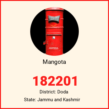 Mangota pin code, district Doda in Jammu and Kashmir