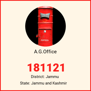 A.G.Office pin code, district Jammu in Jammu and Kashmir