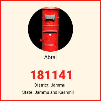 Abtal pin code, district Jammu in Jammu and Kashmir