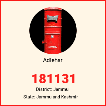 Adlehar pin code, district Jammu in Jammu and Kashmir