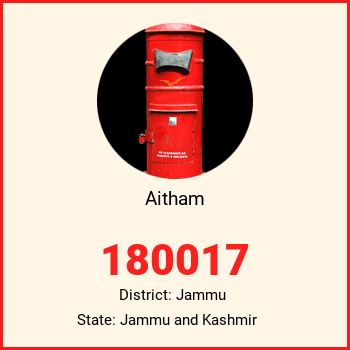 Aitham pin code, district Jammu in Jammu and Kashmir